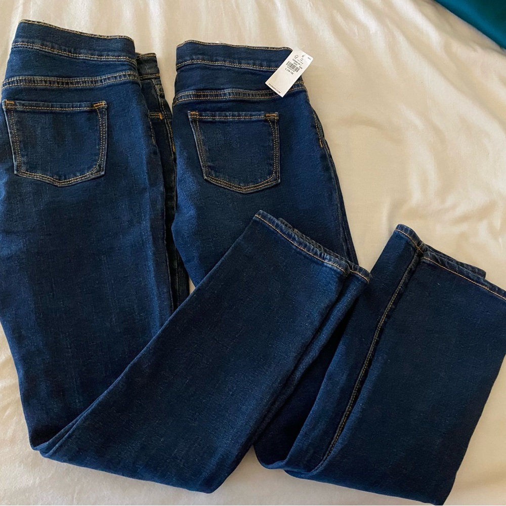 Two pairs old navy girls jean size large (10-12) NEW